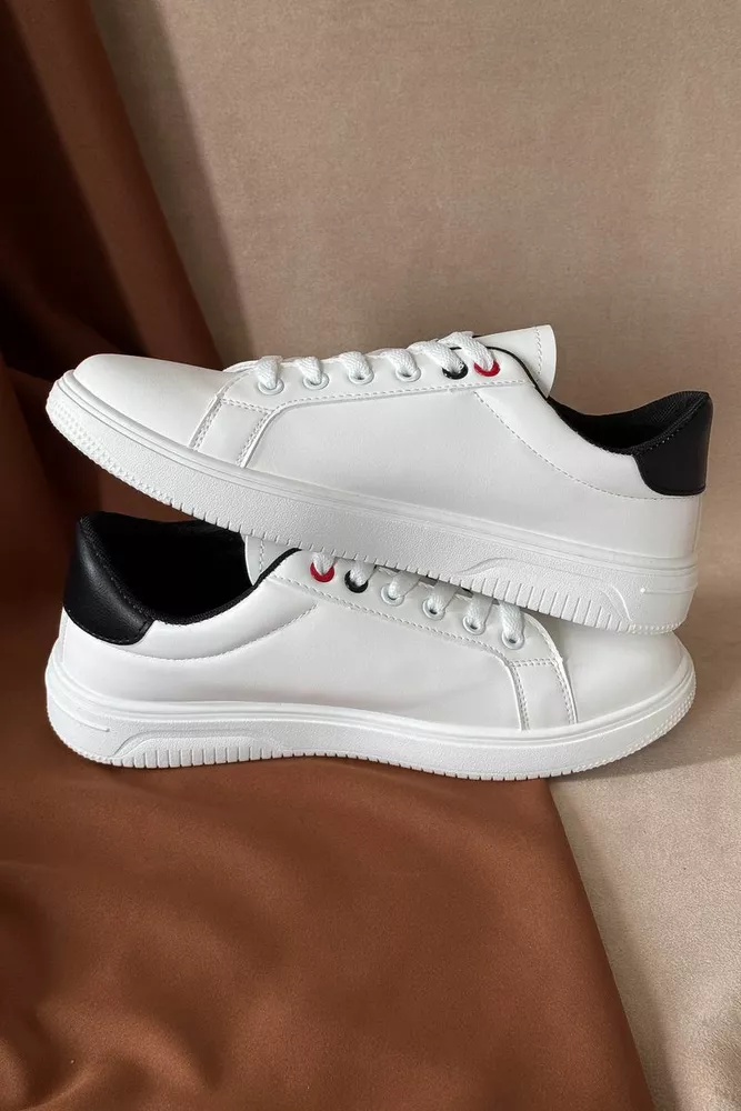 Купить Кеды мужские, цвет бело-черный, 248RR191 - Фото №3