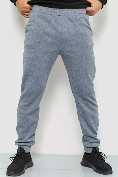 Спортивные штаны мужские на флисе  -уценка, цвет светло-серый, 238R56848-U