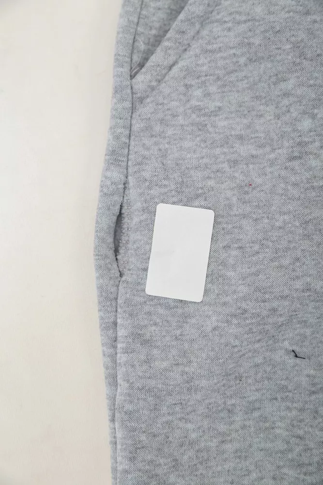 Купити Спортивні чоловічі штани на флісі  уцінка, колір світло-сірий, 238R56848-U - Фото №6