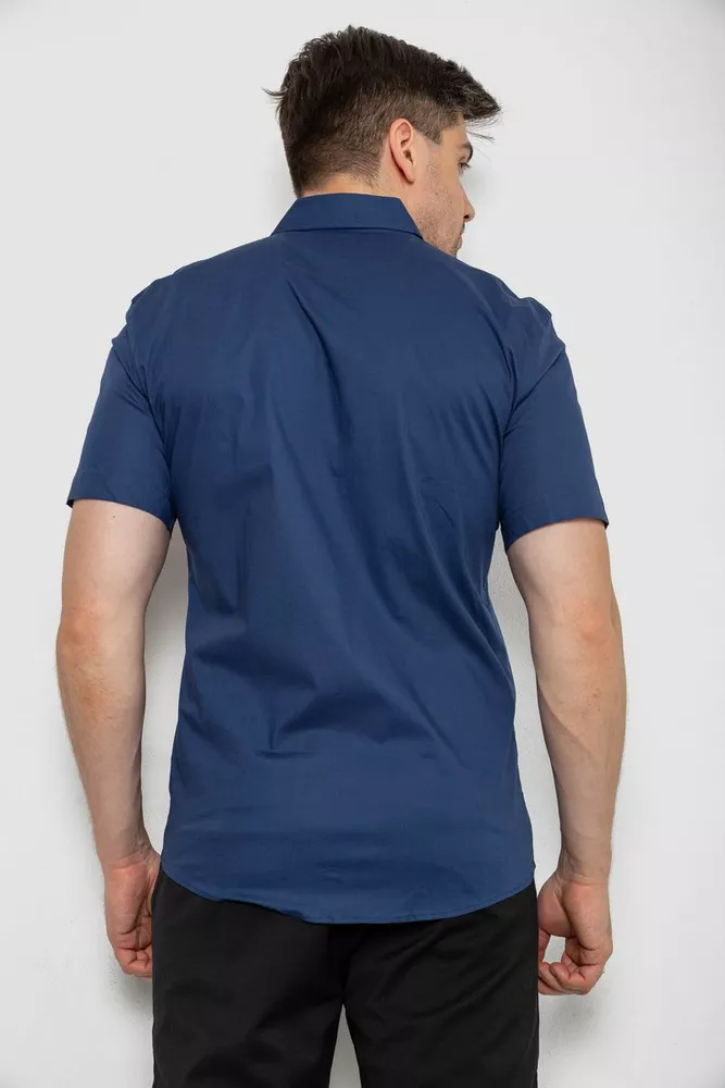 Купить Мужская рубашка с принтом, цвет синий, 186R7108 - Фото №4