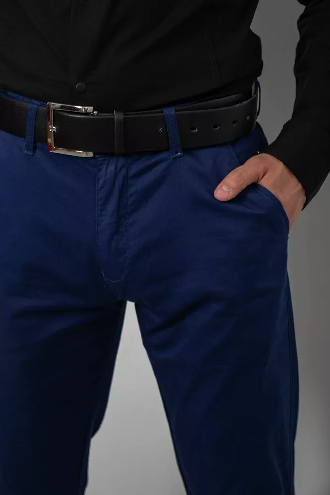 Купити Штани чоловічі класичні, колір синій, 243RXK39-4 - Фото №5