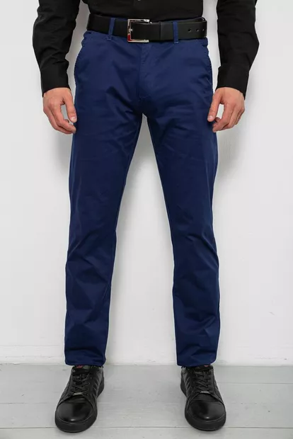 Штани чоловічі класичні, колір синій, 243RXK39-4