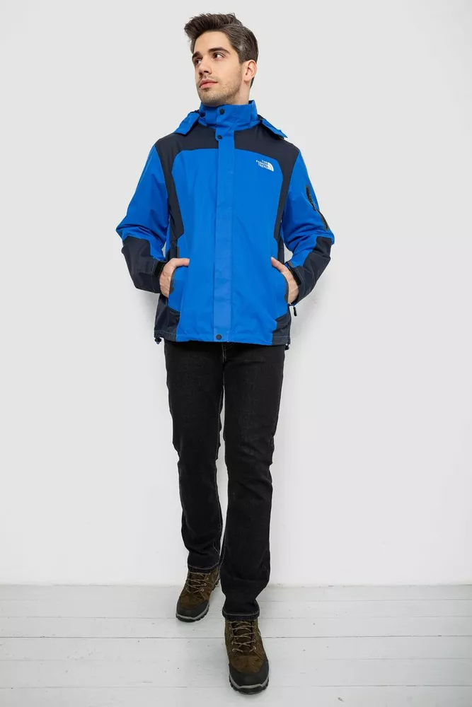 Купить Куртка мужская демисезонная с капюшоном, цвет синий, 244RZ-2512AL - Фото №2