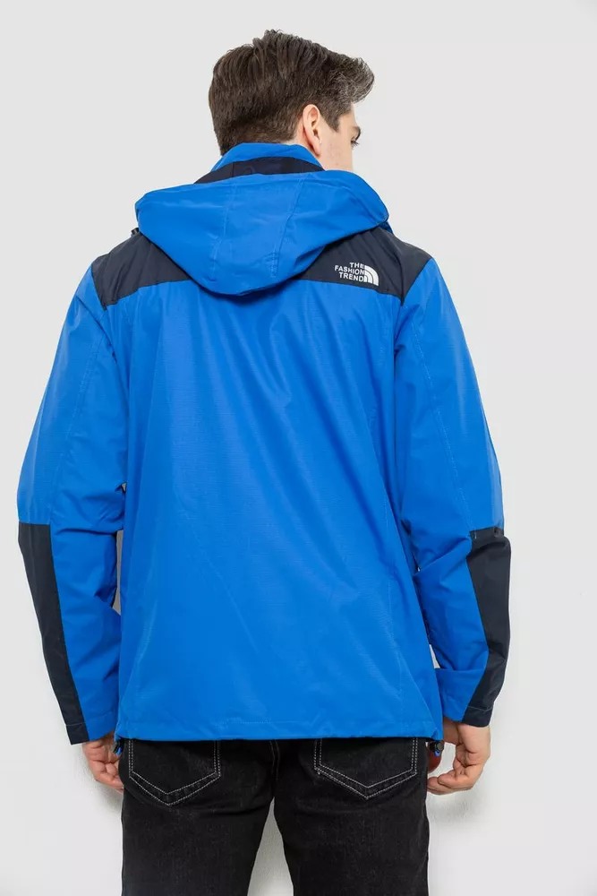 Купить Куртка мужская демисезонная с капюшоном, цвет синий, 244RZ-2512AL - Фото №4