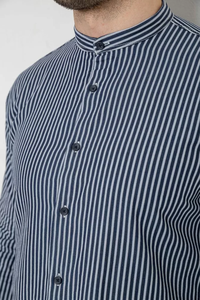 Купить Рубашка мужская в полоску, цвет синий, 186R2091 - Фото №5