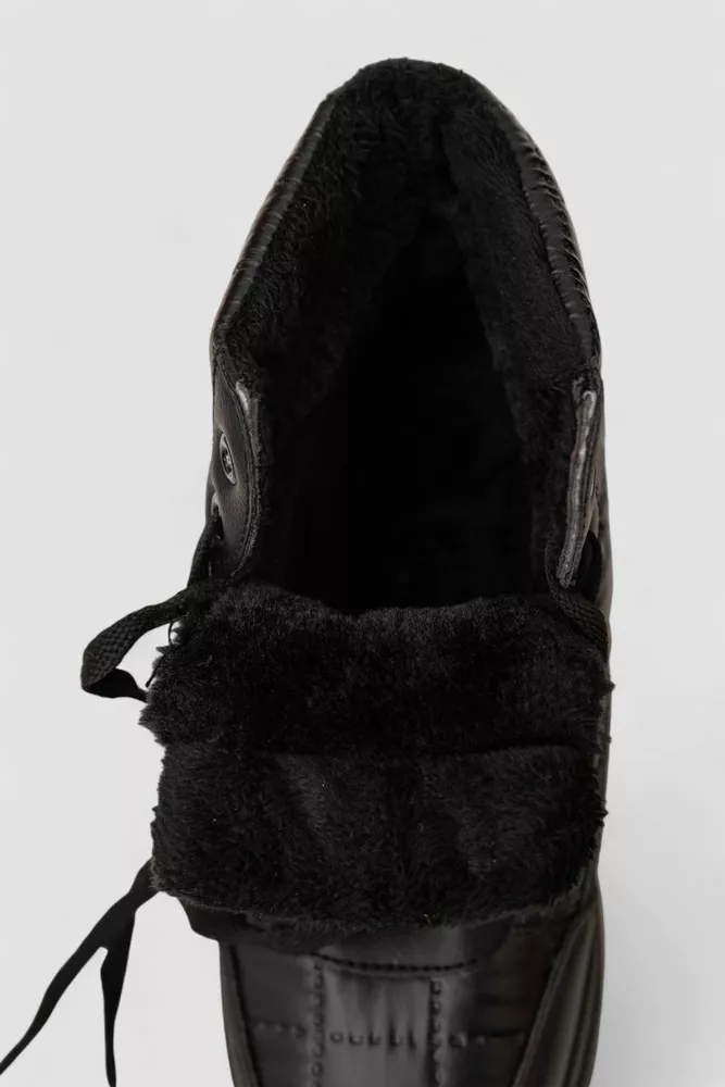 Купити Кросівки жіночі зимові, колір чорний, 248RBB09 оптом - Фото №6