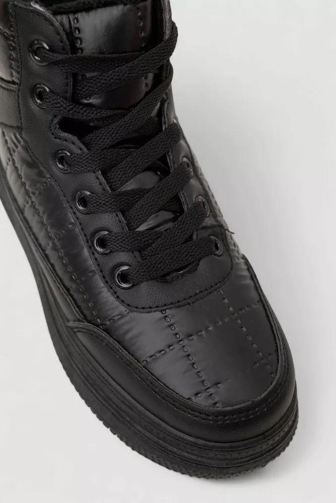 Купити Кросівки жіночі зимові, колір чорний, 248RBB09 оптом - Фото №2