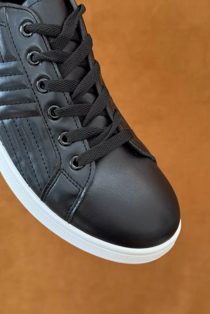 Купить Кеды мужские, цвет черно-белый, 248RR222 - Фото №3