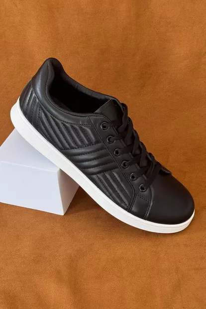 Кеды мужские, цвет черно-белый, 248RR222