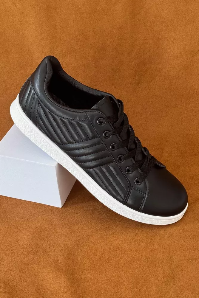 Купить Кеды мужские, цвет черно-белый, 248RR222 - Фото №1