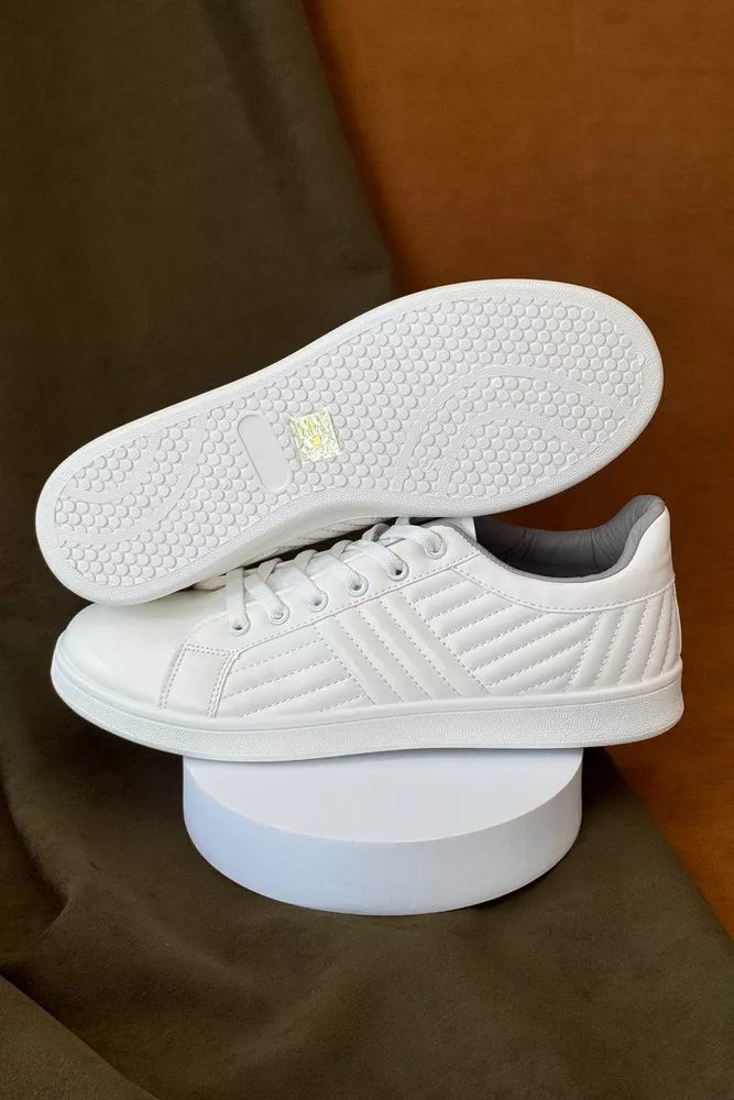 Купить Кеды мужские, цвет бело-серый, 248RR222 - Фото №5