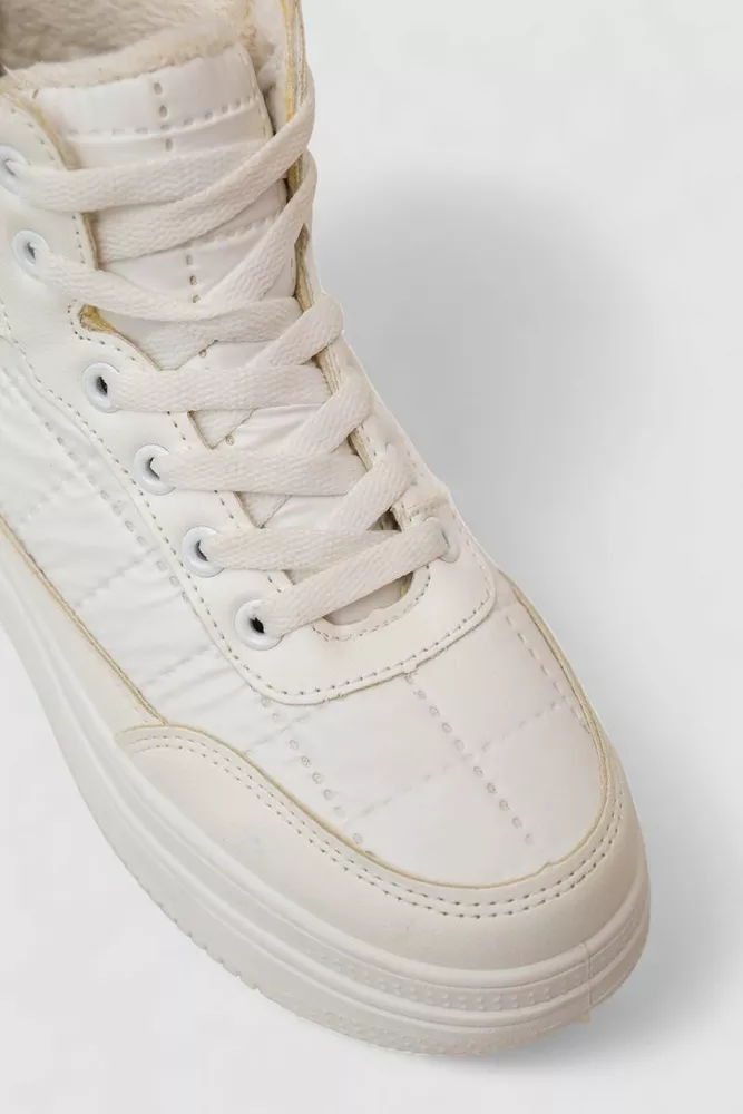 Купити Кросівки жіночі зимові, колір білий, 248RBB09 оптом - Фото №2