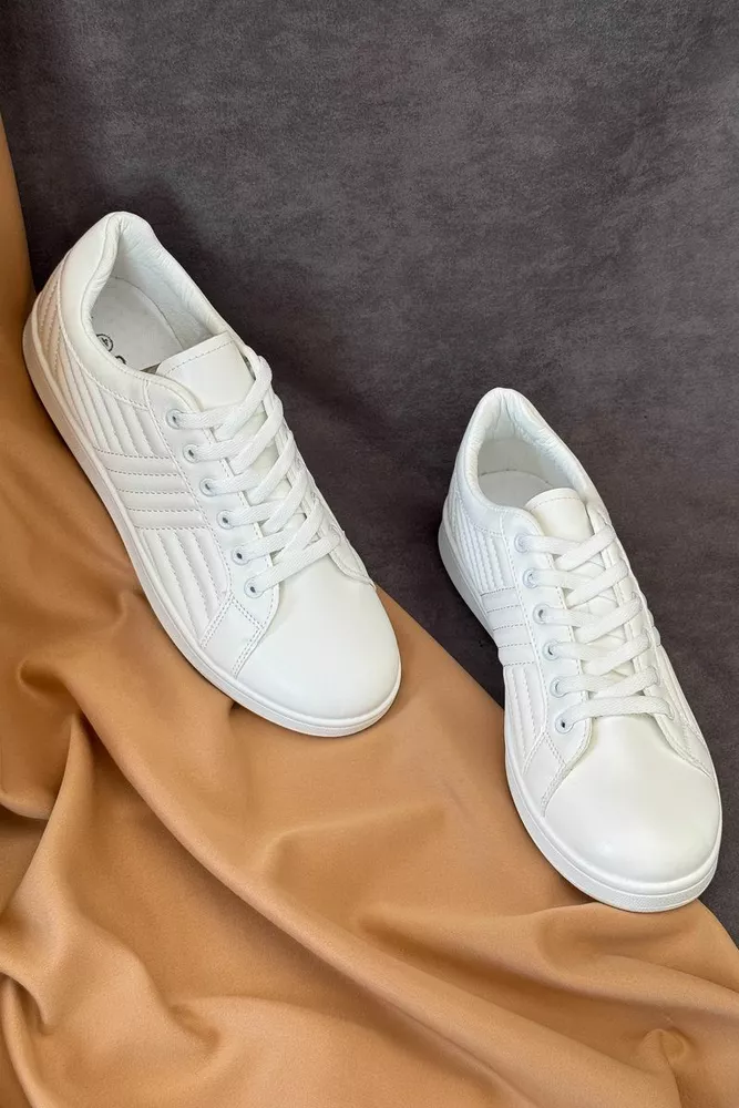 Купить Кеды мужские, цвет белый, 248RR222 - Фото №1