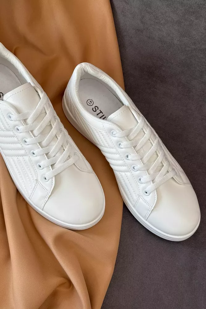 Купить Кеды мужские, цвет белый, 248RR222 - Фото №3