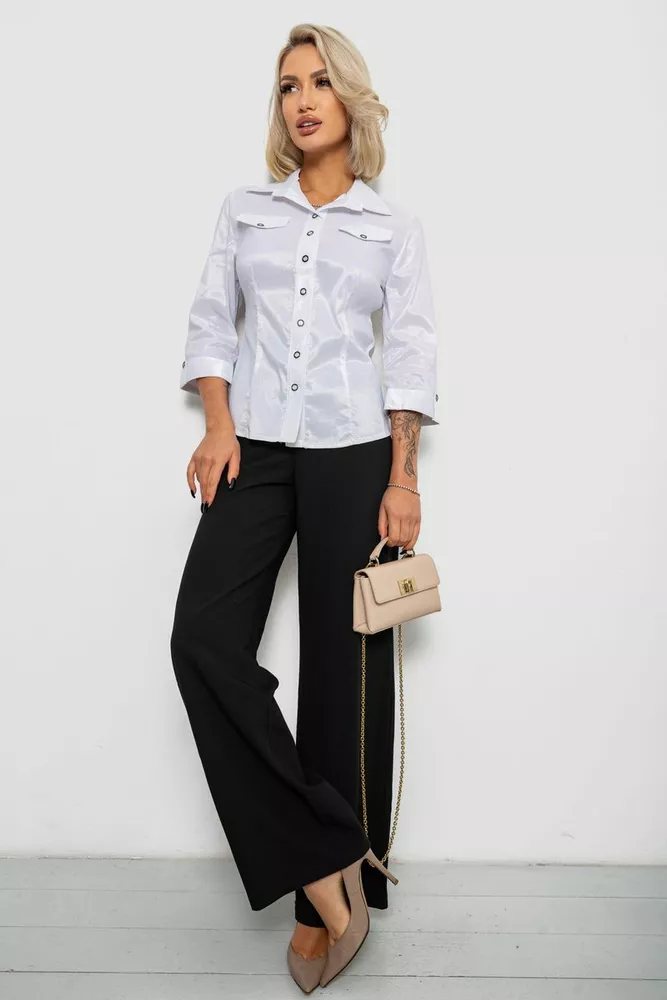 Купить Рубашка классическая в полоску, цвет белый, 230R643-3 - Фото №2