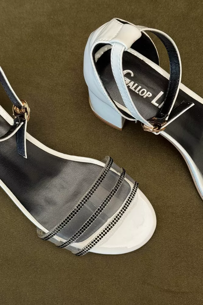 Купити Босоніжки жіночі, колір білий, 243RE280 оптом - Фото №2