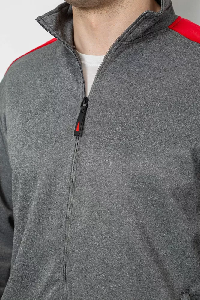 Купить Спортивный костюм мужской двухнитка  -уценка, цвет серый, 129R5215-U-2 - Фото №5