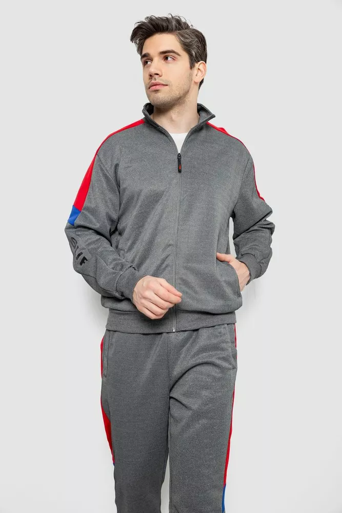 Купить Спортивный костюм мужской двухнитка  -уценка, цвет серый, 129R5215-U-5 - Фото №2
