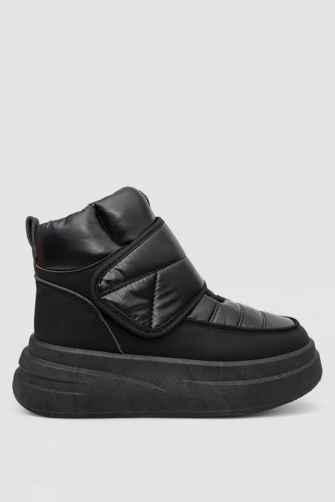 Купити Дутики жіночі зимові на хутрі, колір чорний, 248RLM10 - Фото №1