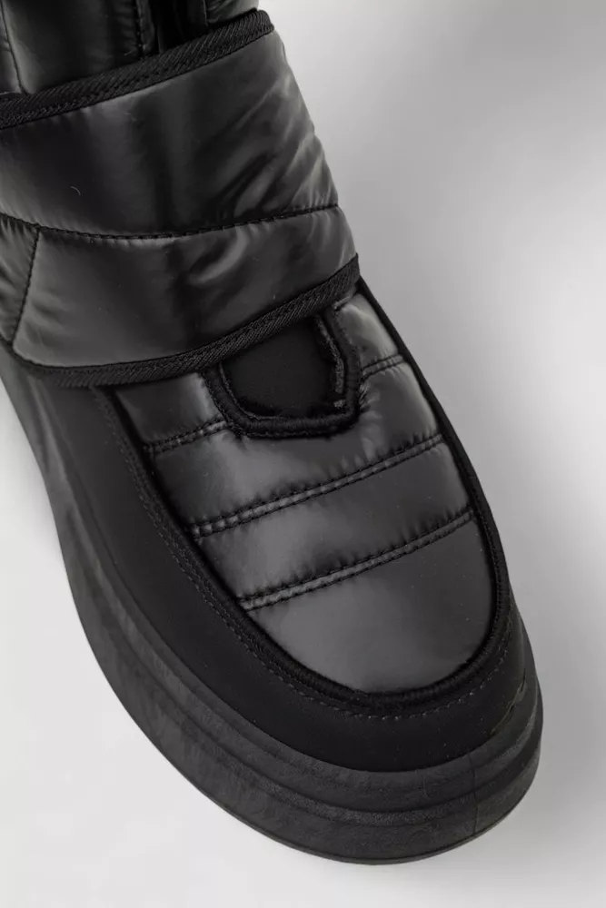 Купити Дутики жіночі зимові на хутрі, колір чорний, 248RLM10 - Фото №2