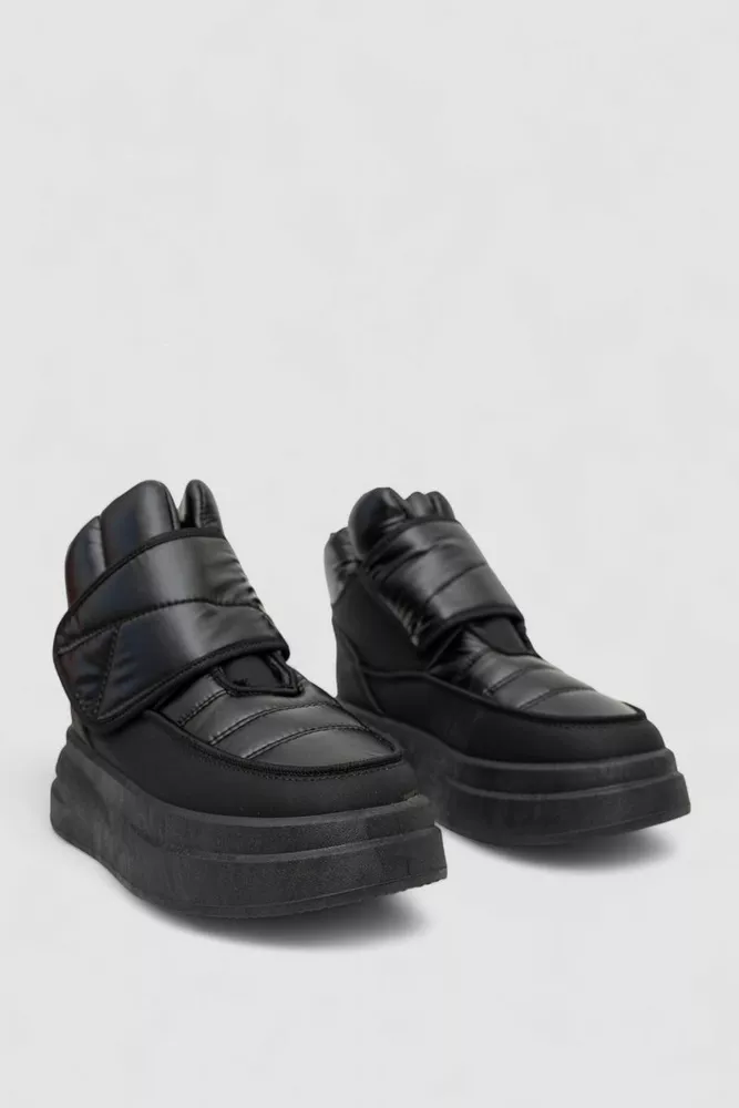 Купити Дутики жіночі зимові на хутрі, колір чорний, 248RLM10 - Фото №3