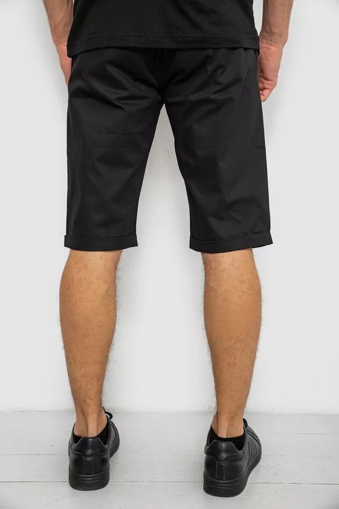 Купити Шорти чоловічі класичні, колір чорний, 243RY351 - Фото №4