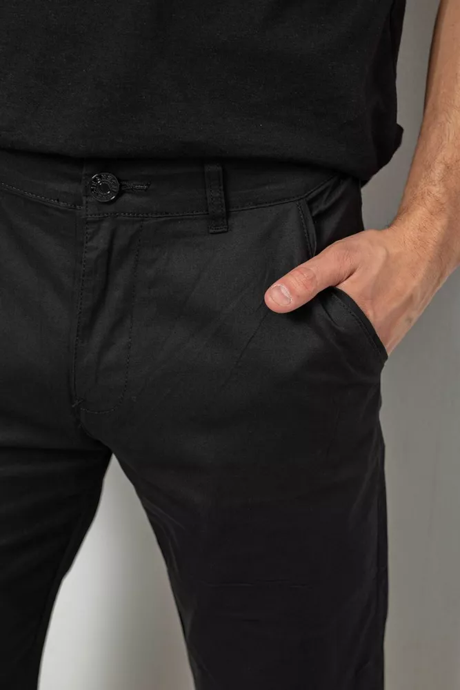 Купити Шорти чоловічі класичні, колір чорний, 243RY351 - Фото №5