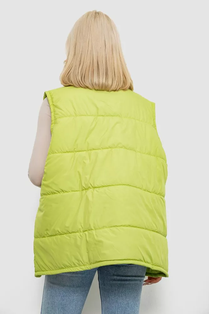 Купить Жилет женский демисезонный  -уценка, цвет фисташковый, 257R95-U-2 - Фото №4