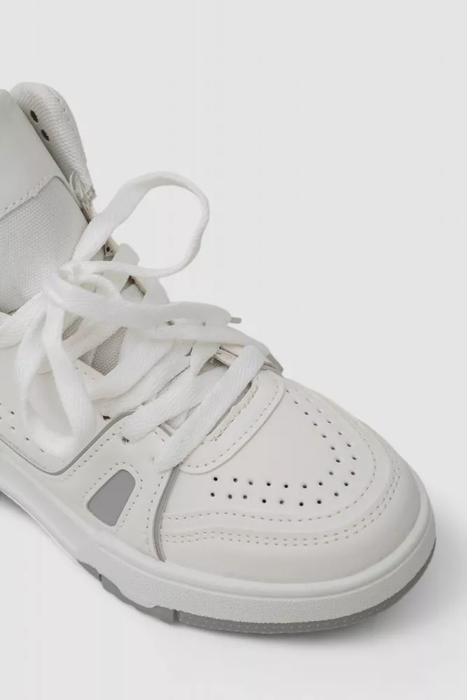 Купити Кросівки жіночі  -уцінка, колір біло-сірий, 243R733-U-1 - Фото №2