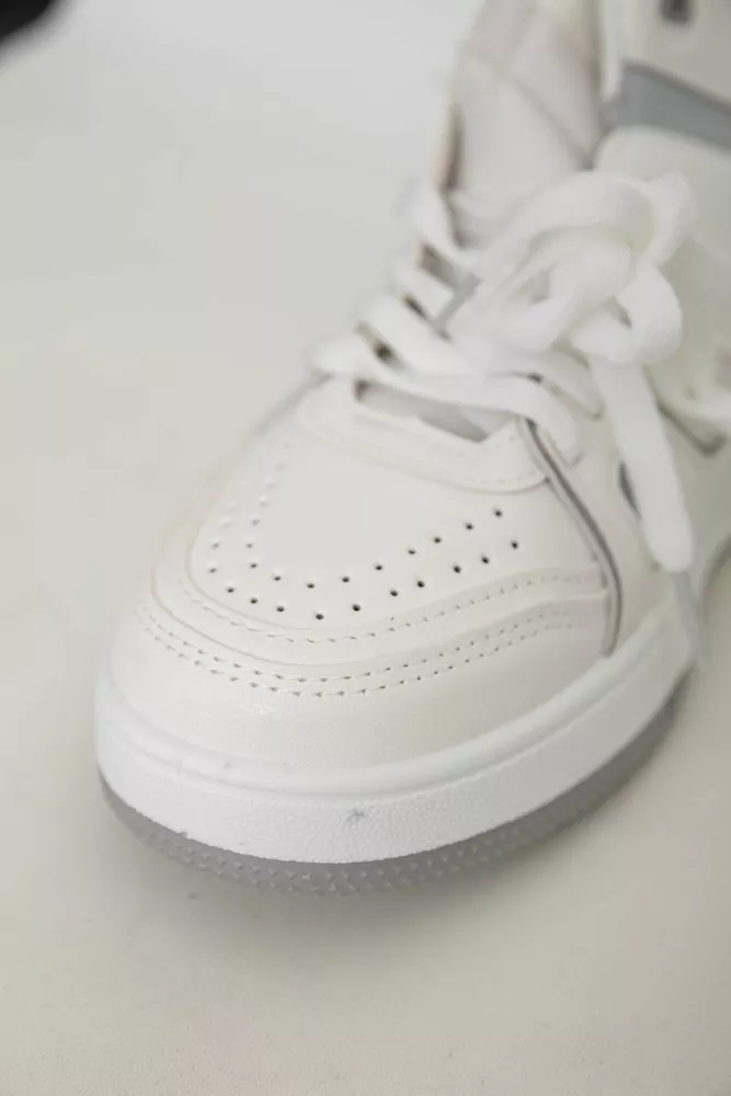 Купити Кросівки жіночі  -уцінка, колір біло-сірий, 243R733-U-1 - Фото №6