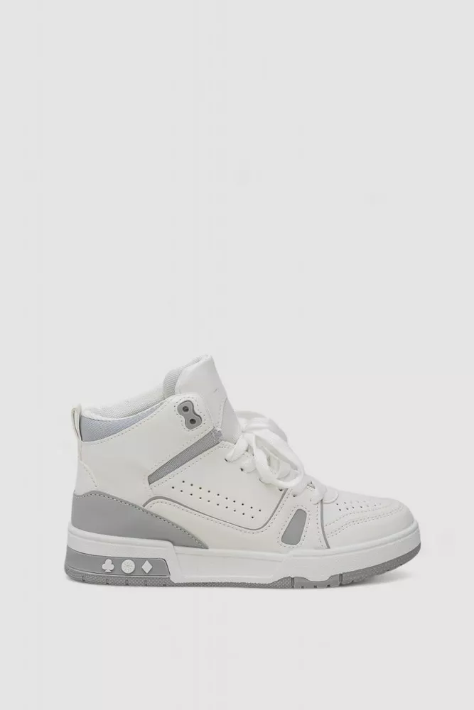 Купити Кросівки жіночі  -уцінка, колір біло-сірий, 243R733-U-1 - Фото №1