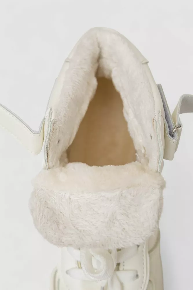 Купити Кросівки жіночі зимові на хутрі, колір білий, 248RAM03 - Фото №6
