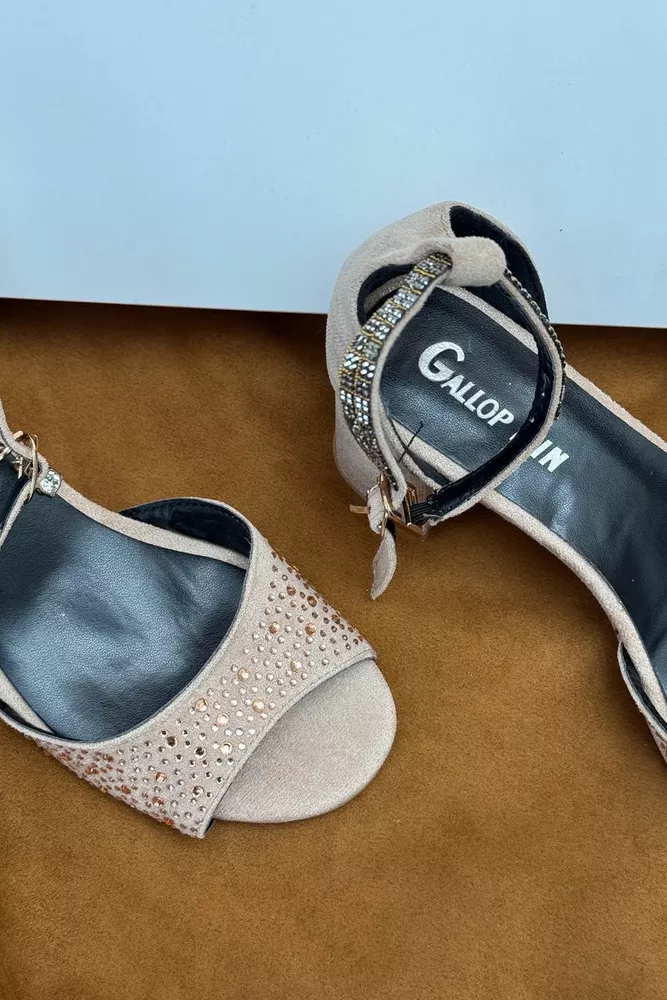 Купить Босоножки женские, цвет бежевый, 243RE311 - Фото №2