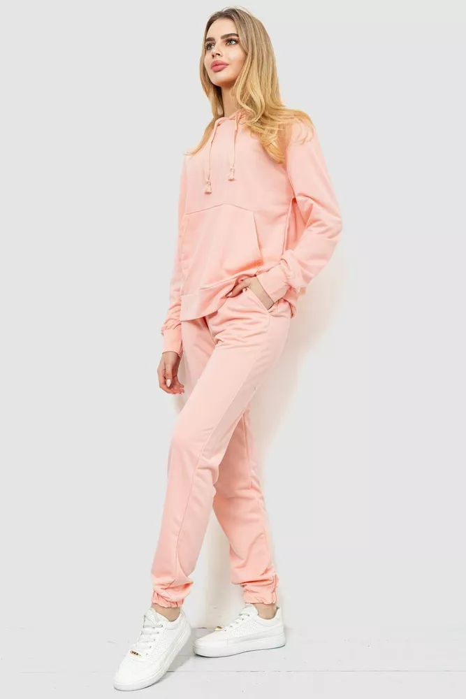 Купить Спорт костюм женский двухнитка  -уценка, цвет светло-персиковый, 244R009-U-7 - Фото №3