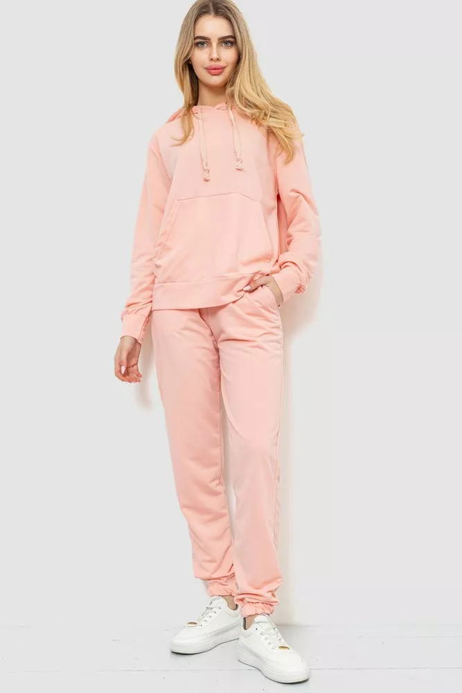 Купить Спорт костюм женский двухнитка  -уценка, цвет светло-персиковый, 244R009-U-7 - Фото №1