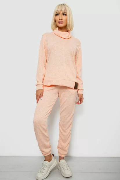 Костюм жіночий повсякденний, колір персиковий, 257R123