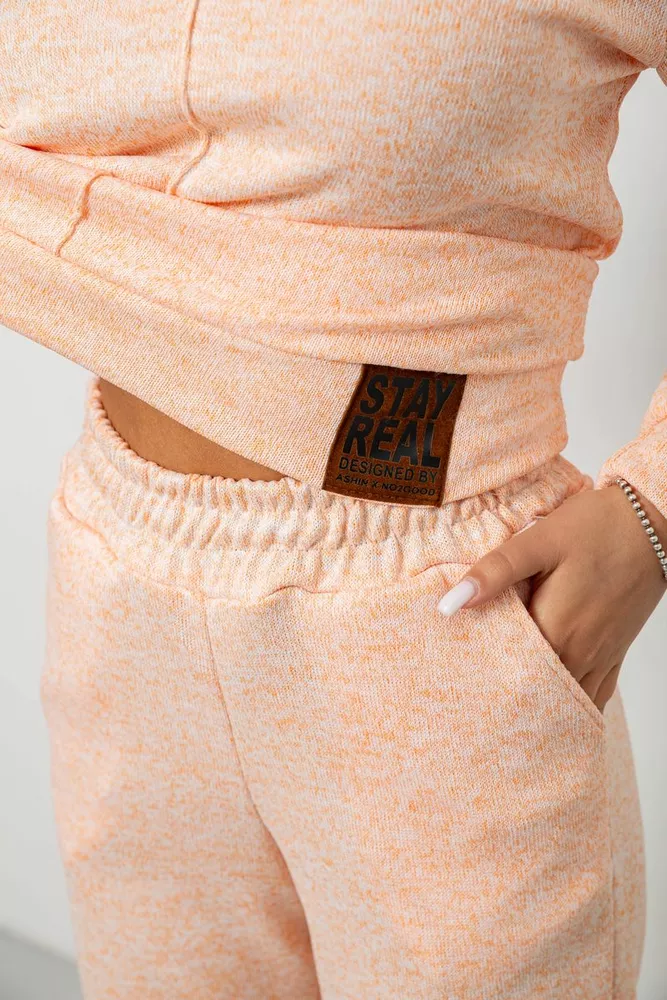 Купити Костюм жіночий повсякденний, колір персиковий, 257R123 - Фото №6