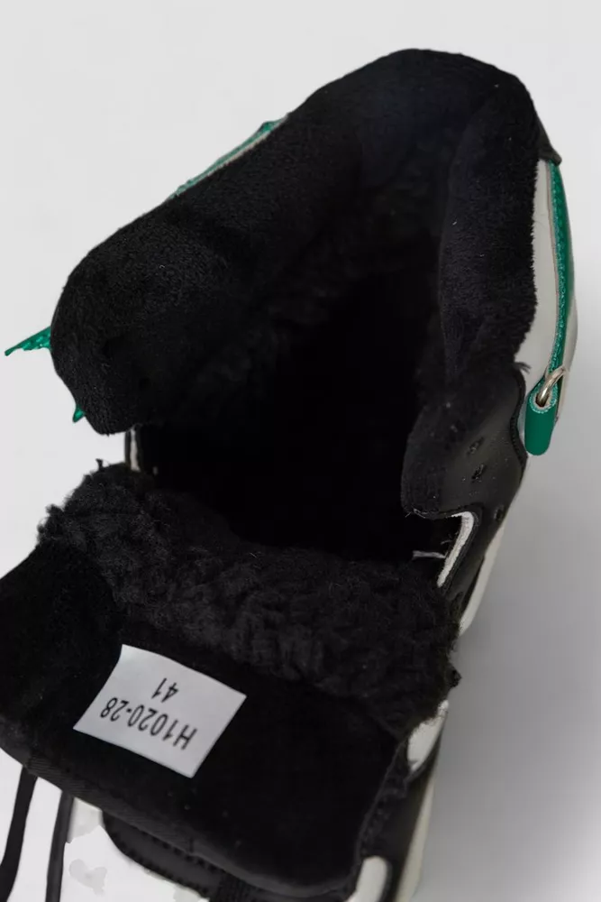 Купить Кроссовки мужские зимние на меху  -уценка, цвет бело-зеленый, 248RH1020-U-16 - Фото №6