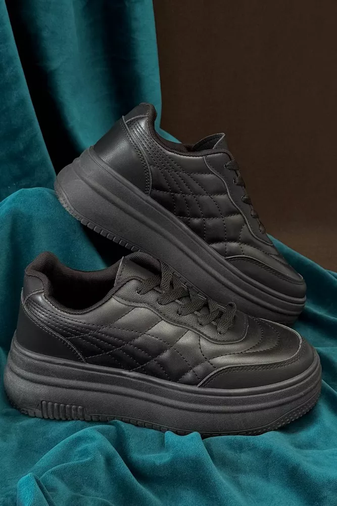 Купити Кросівки жіночі демісезонні, колір чорний, 248RBL21 оптом - Фото №1