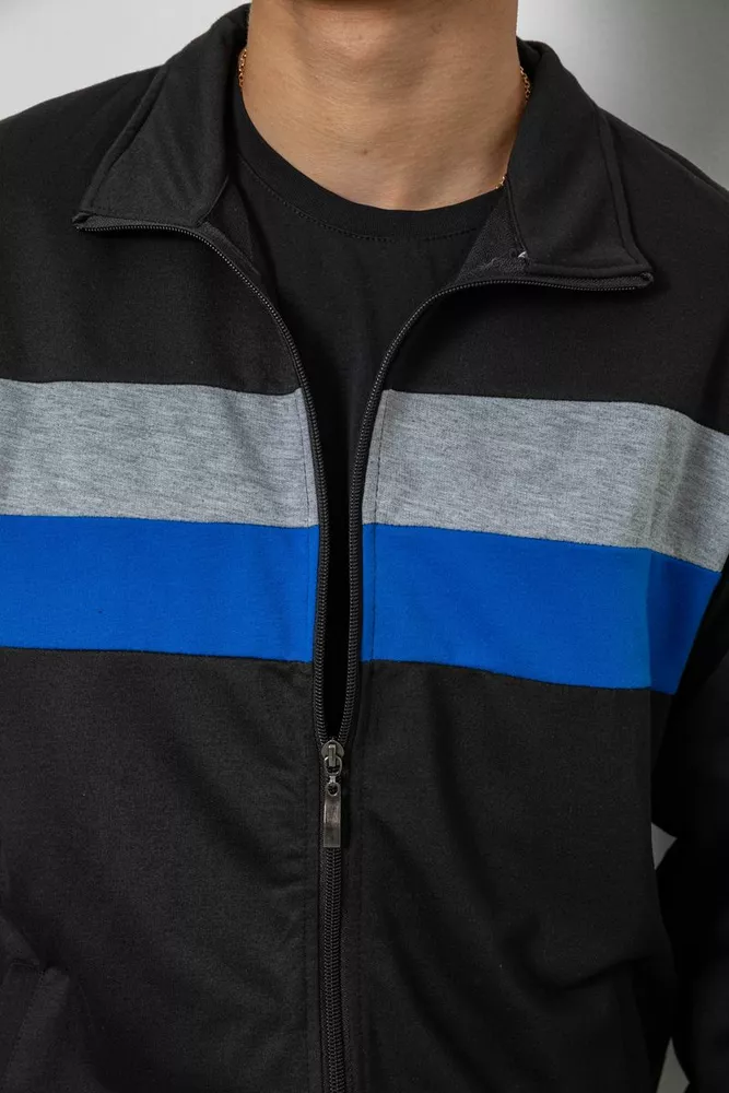 Купить Спортивный костюм мужской двухнитка, цвет черный, 244R9167 - Фото №5