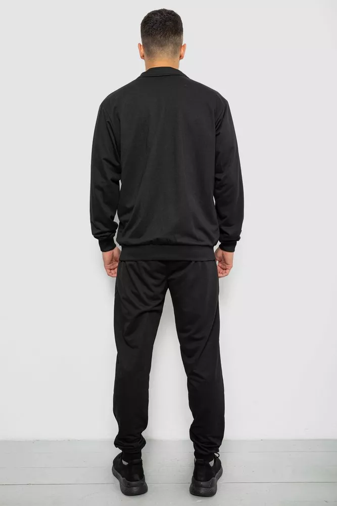 Купить Спортивный костюм мужской двухнитка, цвет черный, 244R9167 - Фото №4