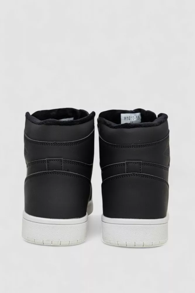 Купить Кроссовки мужские зимние на меху  -уценка, цвет черно-белый, 248RH1010-U-8 - Фото №4