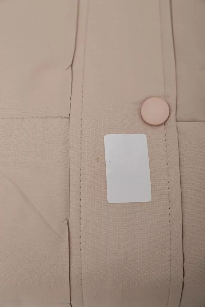 Купить Куртка женская демисезонная  -уценка, цвет светло-бежевый, 207R004-U-7 - Фото №8