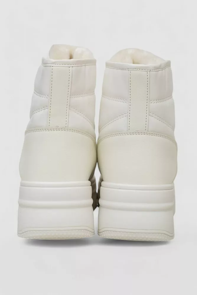 Купить Ботинки зимние женские на меху  -уценка, цвет белый, 248RAM017-U-3 - Фото №4