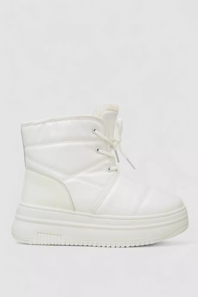 Купить Ботинки зимние женские на меху  -уценка, цвет белый, 248RAM017-U-3 - Фото №1