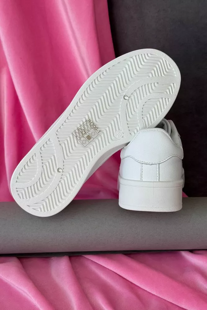 Купить Кроссовки женские экокожа, цвет белый, 248RJH300 оптом - Фото №6