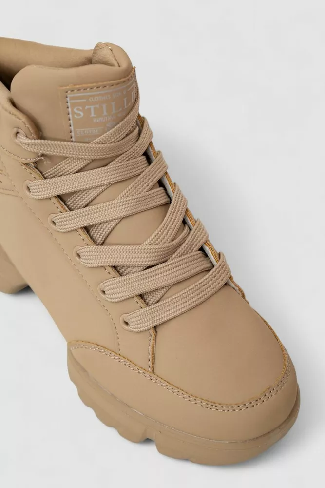 Купить Кроссовки женские  -уценка, цвет бежевый, 248RST156-U - Фото №2