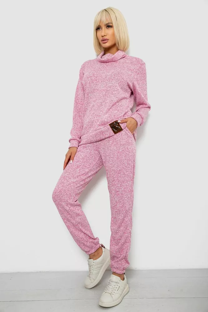 Купити Костюм жіночий повсякденний, колір рожевий, 257R123 - Фото №3