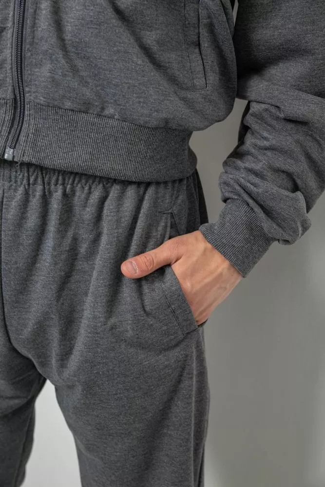 Купить Спортивный костюм мужской двухнитка, цвет светло-серый, 244R9167 - Фото №6