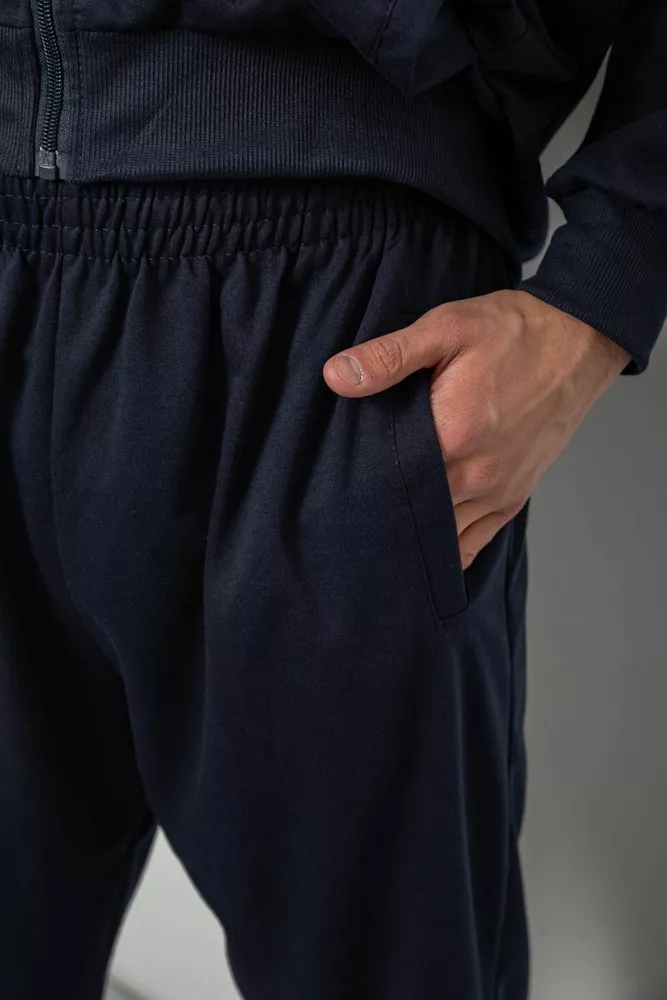 Купити Спортивний костюм чоловічий двонитка, колір синій, 244R9167 - Фото №6